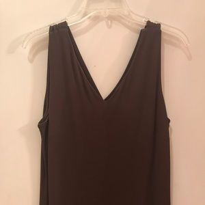 Talbots Petite Brown Sleeveless Dress